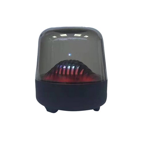 Fduce 무선 TWS 블루투스 스피커 5W 투명 컬러 무드등 휴대용 캠핑 램프, black