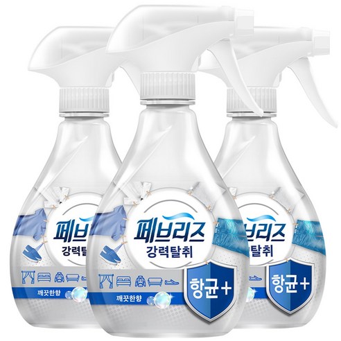 페브리즈 항균플러스 섬유탈취제 깨끗한향 본품, 370ml, 1개