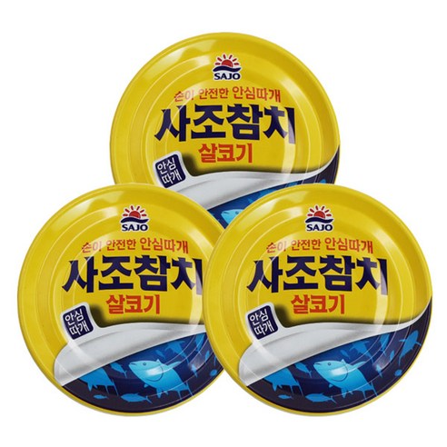 사조 살코기참치 85g 안심따개, 85g, 3개