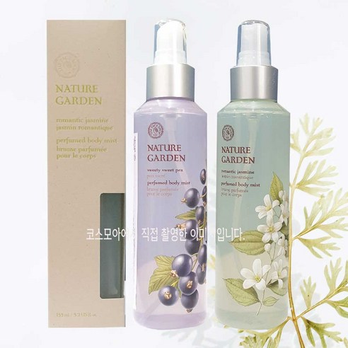 더페이스샵 네이처가든 퍼퓸 바디미스트 - 아네모네 브리즈 로맨틱 쟈스민 스위트스위티드 택, 로맨틱쟈스민+스위트스위티드, 155ml, 1개