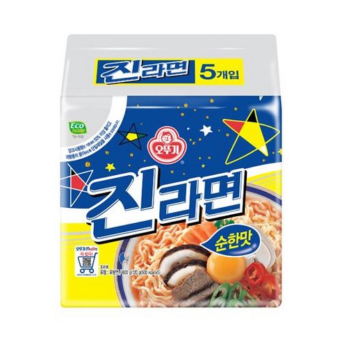 맛있고 경제적인 오뚜기 라면 6종 총 29개 세트