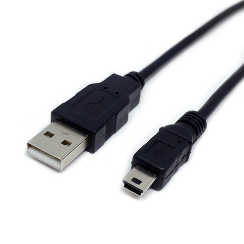 연승샵 USB2.0 미니 5핀 케이블 1M 1.5M 외장하드 블랙박스 케이블용, 1개 엠피온set-380케이블