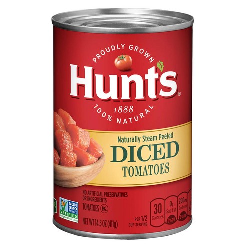 Hunt''s 다이스드 토마토 통조림, 411g, 1개