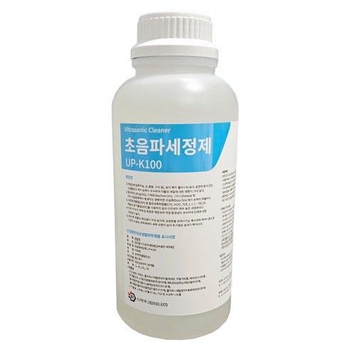 초음파 세정제 UP-K100 산업용 초음파세척제 비철금속 플라스틱 유리등 초음파세정 용량 1L, 1개
