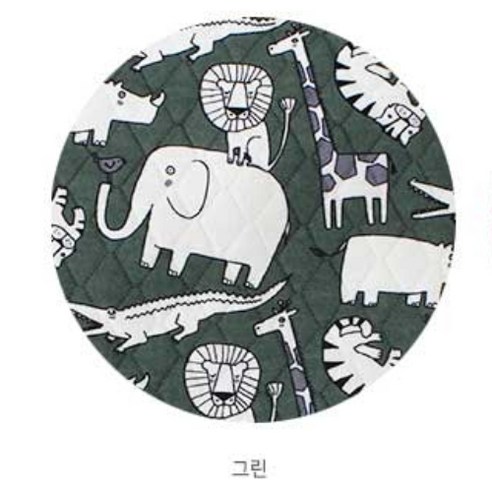 누빔 퀼팅 다이마루 강아지옷만들기 조끼만들기 의류원단 국내생산 패브릭 연습용 실습용 동물원, 그린, 1개