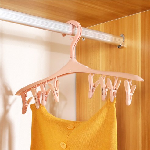 1PCS 양말 속옷 건조 옷 걸이 다기능 가정 용품 저장소 주최자 옷 8 구멍 건조 랙, pink