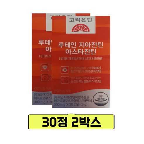 고려은단 루테인 지아잔틴 아스타잔틴 160mg, 60정, 3개