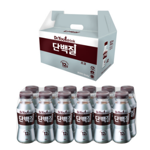 닥터유 드링크 단백질 초코맛, 240ml, 13개