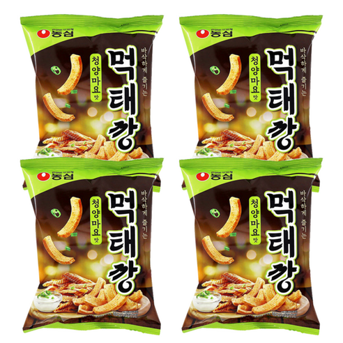 농심 먹태깡 청양마요맛 60g x 4개(당일 배송) 4인용 캠핑용 과자셋트, 8개  Best 5