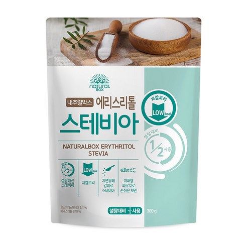 내추럴박스 에리스리톨 스테비아 300g 1개