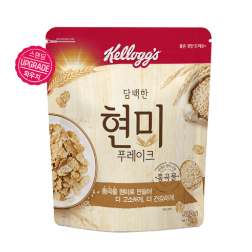 켈로그 담백한 현미푸레이크 550g, 3개