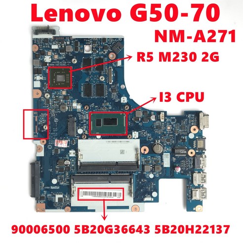 레노버 G50-70 G50-80 노트북 마더보드용 FRU:90006500 5B20G36643 5B20H22137 ACLU1/ACLU2 NM-A271 I3 CPU 216-085605, 4.I7 4th Gen