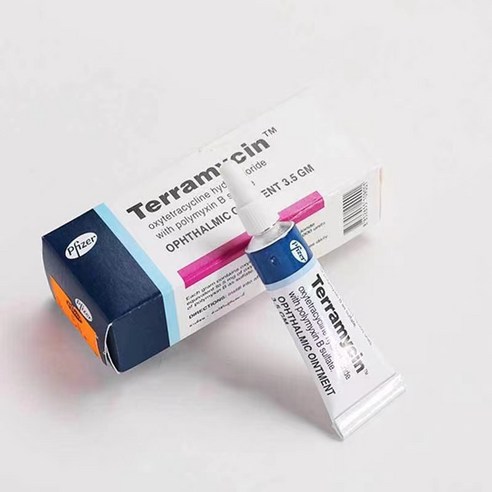 Terramycin 반려동물 눈염증연고 강아지 눈건강 A-0352, 1개, 3.5g