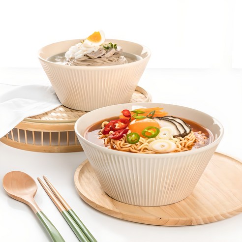 메종오브제 로얄베일 라이닝 면기, 쉘베이지, 2개