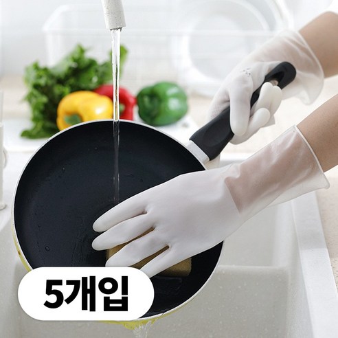 르디아망 파스텔 니트릴 라텍스 고무장갑 다용도 폰터치가능 5개입, 1세트, 소(S), 화이트