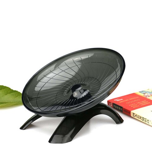 카르노 햄스터용 스마트 크리스탈 휠 쳇바퀴 18cm, 블랙, 1개