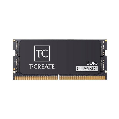 TEAMGROUP T-Create 클래식 DDR5 SODIMM 32GB 5200MHz(PC5-41600) CL42 노트북 메모리 모듈 램 - CTCCD532G5200HC42-S01, 32GB_DDR5-5600MHz CL46-46-46-9