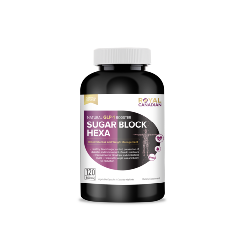 로얄캐네디언 슈가블락헥사 500mg, 6개, 120정