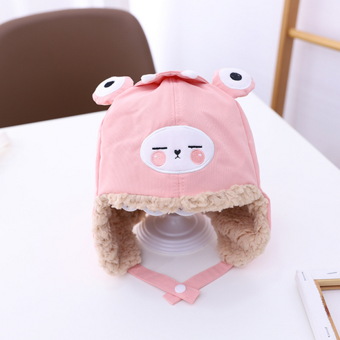 오뜨앙쥬 아동용 개구리 귀달이 방한모자