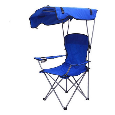 휴대용 간편 야외 캠핑 낚시 접의자, 푸른 색, 1개