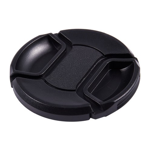 노 브랜드 블랙 62mm 센터 핀치 디자인 전면 렌즈 캡 커버