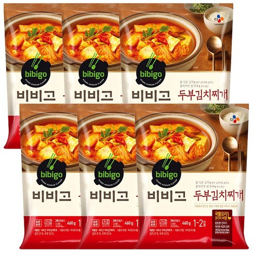 CJ제일제당 비비고 두부 김치찌개 460g [6개], 6개