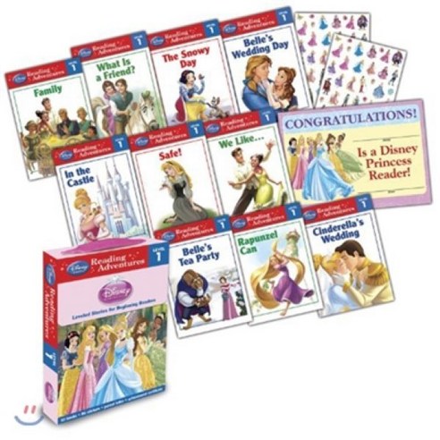 Reading Adventures Disney Princess Level 1 Boxed Set, Disney Press 영어리딩펜