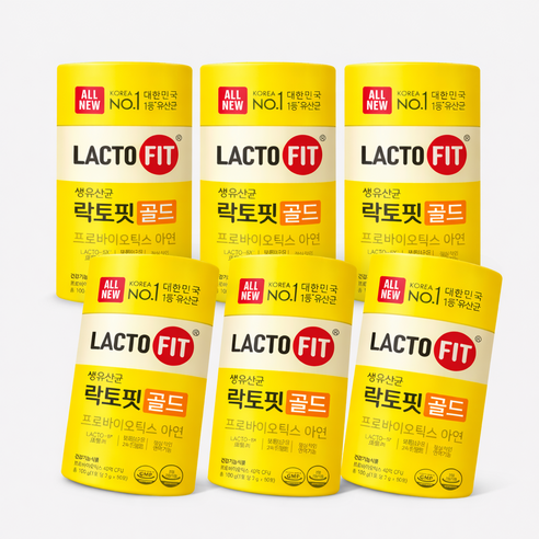 종근당건강 락토핏 생유산균 골드, 100g, 6개
