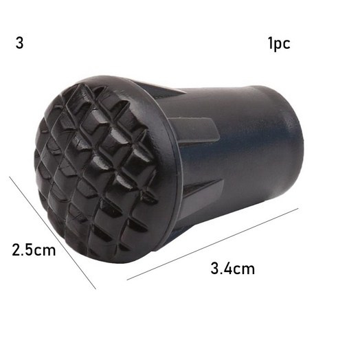 1/2pcs 새로운 블랙 노르딕 워킹 폴 트렉 폴 텔레스코픽 Alpenstock Crutch 워킹 스틱 하이킹 액세서리, 하나, -1pc Style 3
