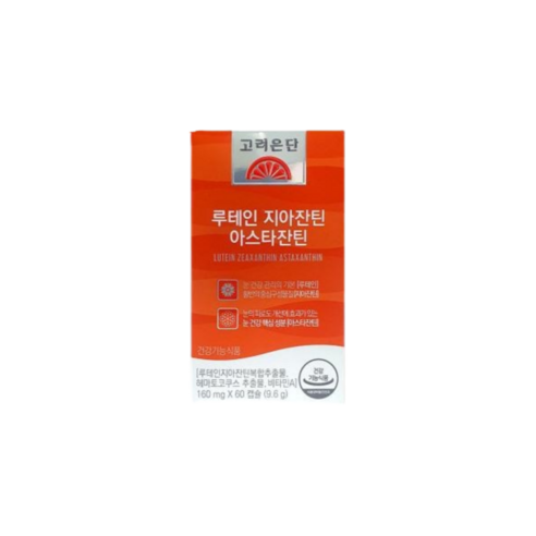 고려은단 루테인 지아잔틴 아스타잔틴 160mg, 1통, 3개