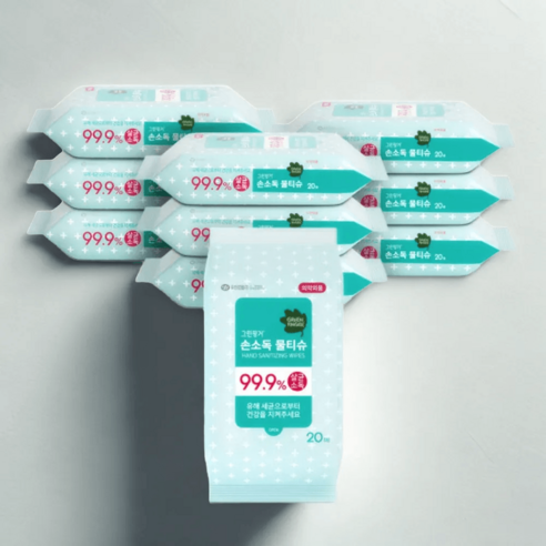 그린핑거 손소독 물티슈: 위생적인 일상, 안심을 더하다