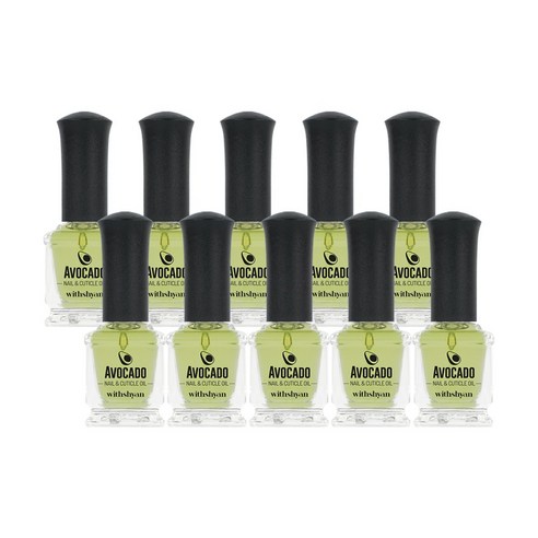 위드샨 아보카도 네일 큐티클 오일 10개 세트, 15ml
