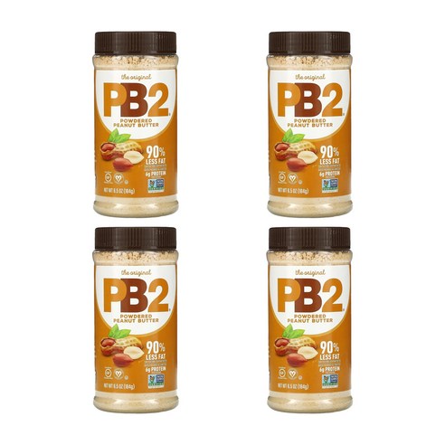 벨플랜테이션 PB2 파우더드 땅콩 버터, 184g, 4개, 4개