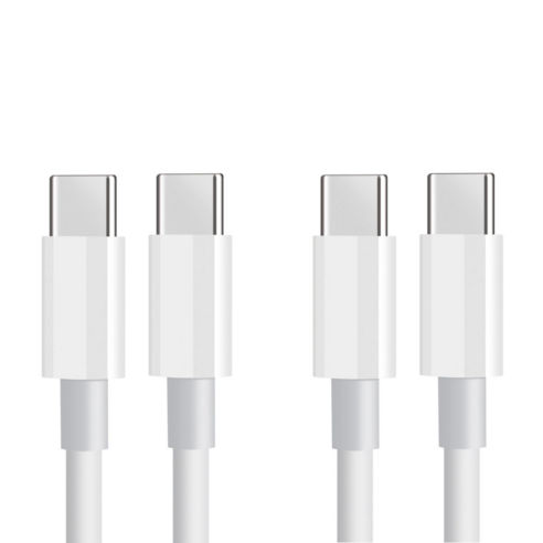 아이폰 C to C 타입 고속 충전 케이블 FOXCONN 생산 정품, 2개, 1m