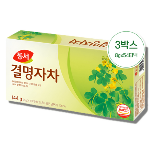 동서 결명자차 144g 3박스(8gx54티백), 8g, 18개입, 3개