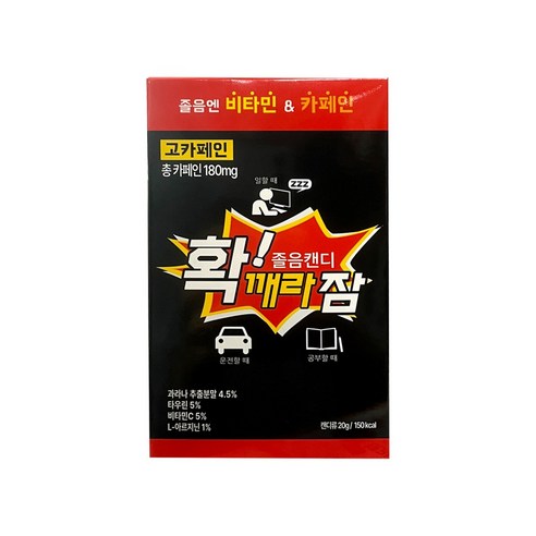 확깨라잠 2g x 60정 과라나, 1개