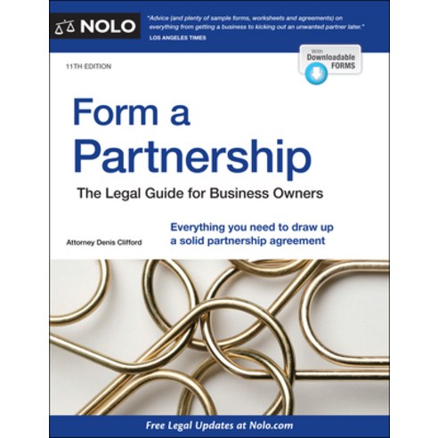 Form a Partnership: The Legal Guide for Business Owners Paperback, NOLO