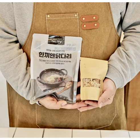 예스한방 닭다리 백숙 삼계탕 3팩+누룽지 - 즉석찌개/탕 | 쿠팡