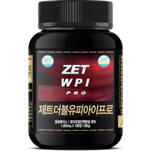 제트리션 제트WPI프로 1000mg, 1개, 180정, 180정