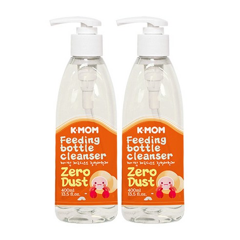 케이맘 제로더스트 액상 젖병세정제 퓨어레몬향, 400ml, 2개입