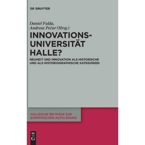 Innovationsuniversität Halle? Hardcover, de Gruyter, English, 9783110668209