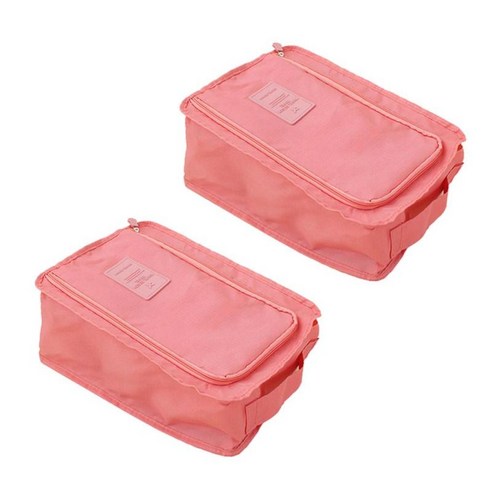 2pcs 가정용 여행 휴대용 신발 보관 주최자 파우치