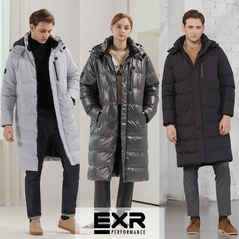 EXR 남여공용 퍼펙션 웜 롱패딩, 할인된 가격, 보온성 우수, 스타일리시한 디자인