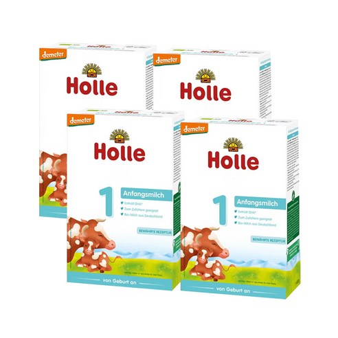 홀레 분유 1단계, 400g, 4개 400g × 4개, 개당 중량 × 수량 섬네일