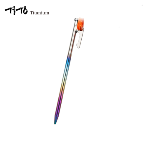 티토 티타늄 텐트용 텐트팩 텐트못 20cm 30cm 40cm, 레인보우, 4개