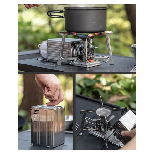 바람에도 끄떡없는 화력, 코베아 컨테이너 스토브로 캠핑 요리 고민 해결!