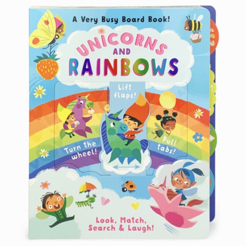 (영문도서) Unicorns and Rainbows: A Very Busy Board Book! Board Books, Cottage Door Press