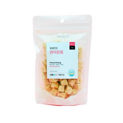 궁 소용량 동결건조 트릿, 연어, 50g, 1개