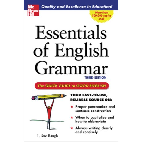 (영문도서) Essentials of English Grammar: A Quick Guide to Good English Paperback, McGraw-Hill Companies, 9780071457088