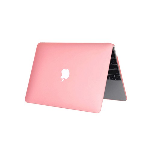 트루커버 2020 맥북 에어 M1 13인치 A2337 전용 MacBook Air 로고컷 하드케이스, 로고컷케이스 핑크(MBLC.05)